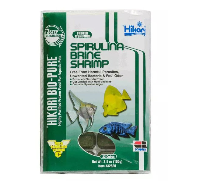 Hikari Brine Shrimp *SPIRULINA ENHANCED* (3.5 oz Cube)